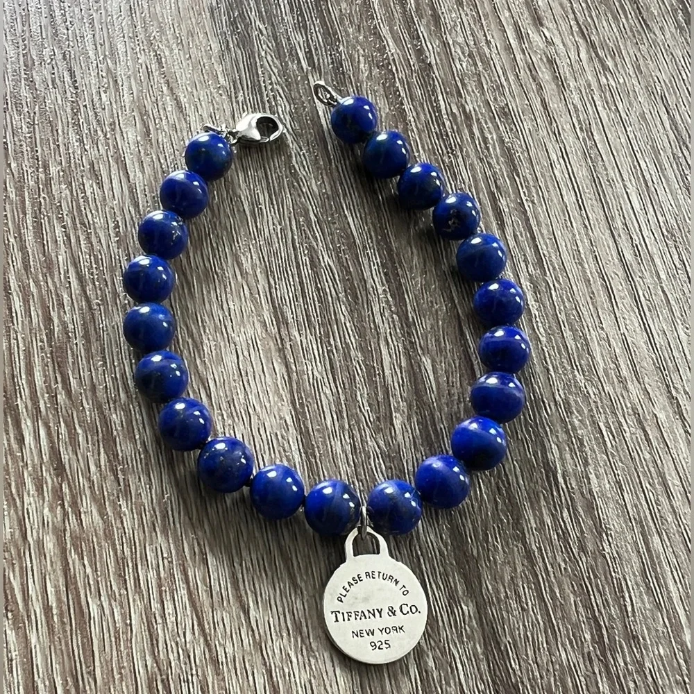 Tiffany & Co. lapis bead‎ bracelet